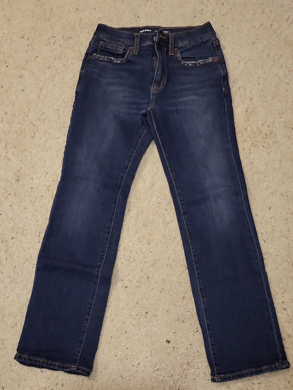 Old Navy Kid's Navy Straight Leg Jeans